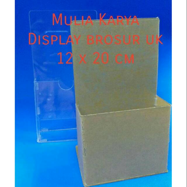 

Acrilic brosur 12 x 20 untuk kertas 1/3 folio atau A4