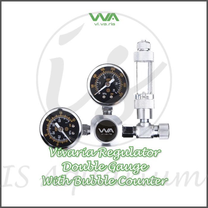 Vivaria CO2 Regulator Double Gauge - Regulator CO2 - Aquascape Tools