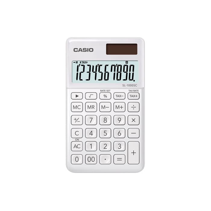 

CASIO Colorful Calculator SL-1000SC-White