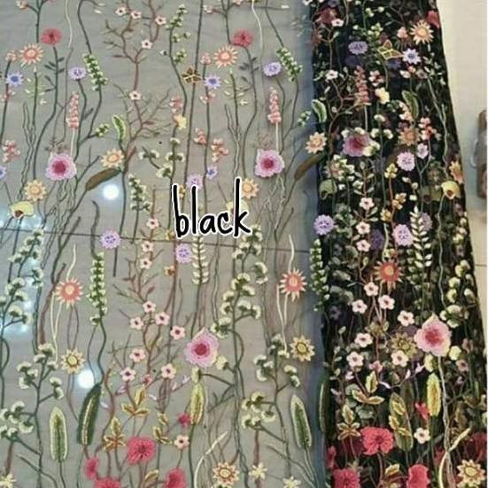 ✧ KAIN TILE VALENTINO. LACE BROKAT. BRUKAT PRANCIS. BAHAN GAUN DRESS. KAIN BRUKAT BROKAT IMPORT ✯