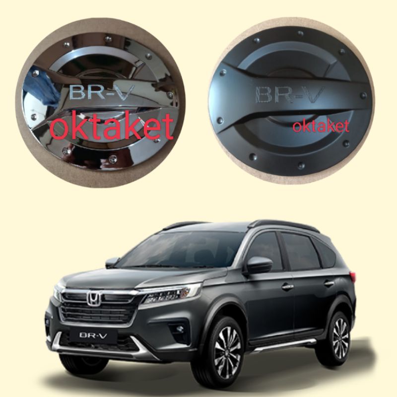 tank cover tutup tangki Honda BRV 2022 MODEL NEW hitam &amp; Chrome