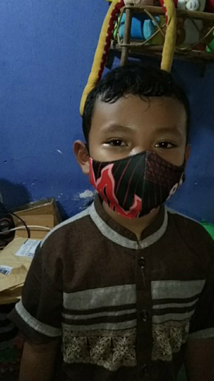 Masker Kain 2 Ply Korea Dewasa & Anak Miami Heat Nba Batik