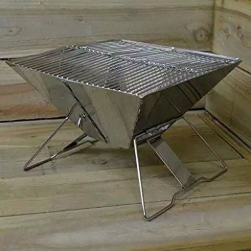 Alat Panggang Lipat atau folding mini barbeque Car Baby