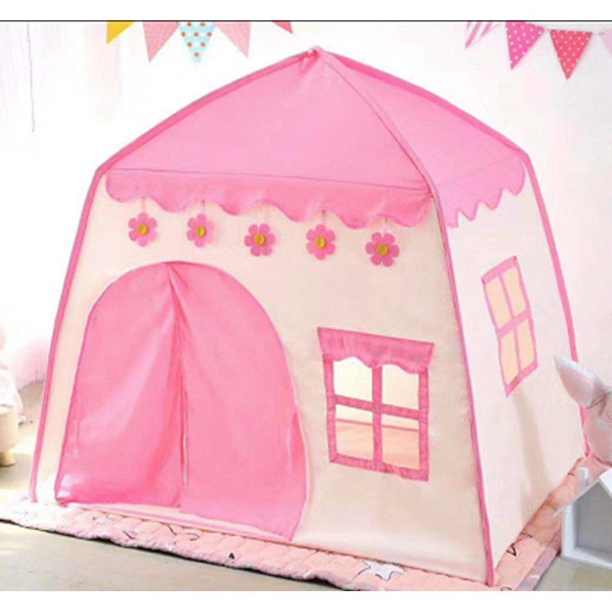 [PROMO COD] TENDA ANAK MODEL RUMAH TENDA BERMAIN PRINCESS CASTLE OUTDOOR AN8112-Pink