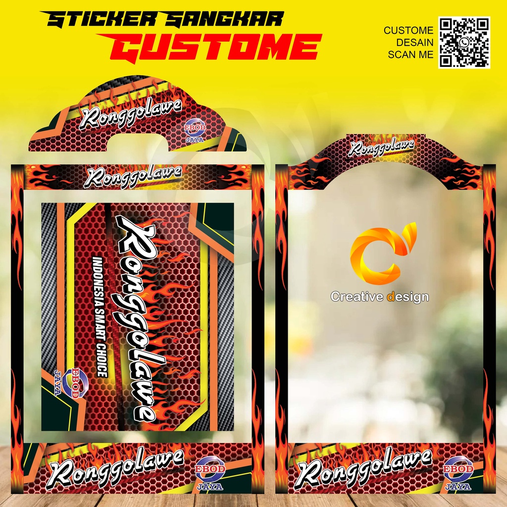 COD STICKER SANGKAR KOTAK KIPAS RONGGOLAWE
