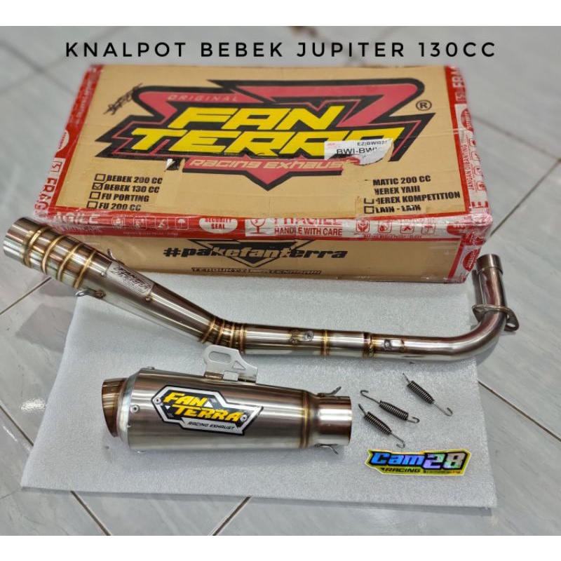 Knalpot fantera bebek 130cc CRF 200 KLX 200