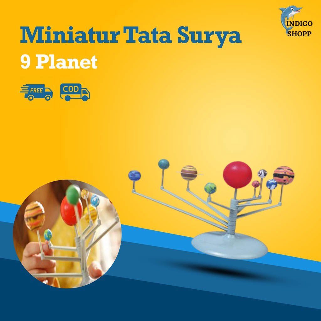 Miniatur Tata Surya 9 Planet  DIY