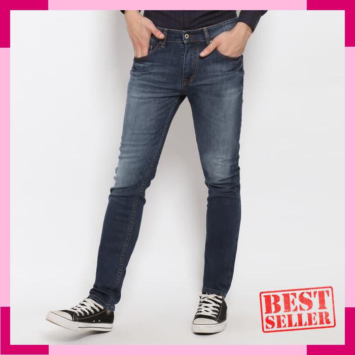 Terlaris ENERGIE Jeans Pria Original - Marco Jeans Slim Fit - Biru- 29
