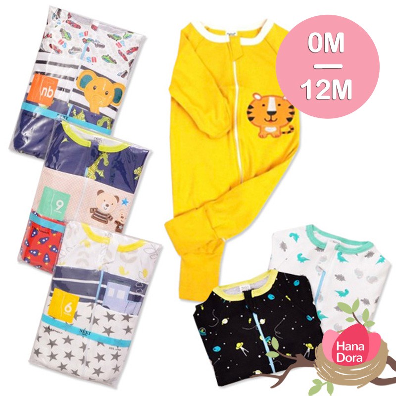 Sleesuit Zipper 3in1 - Sleepsuit Resleting / Baju Tidur Bayi