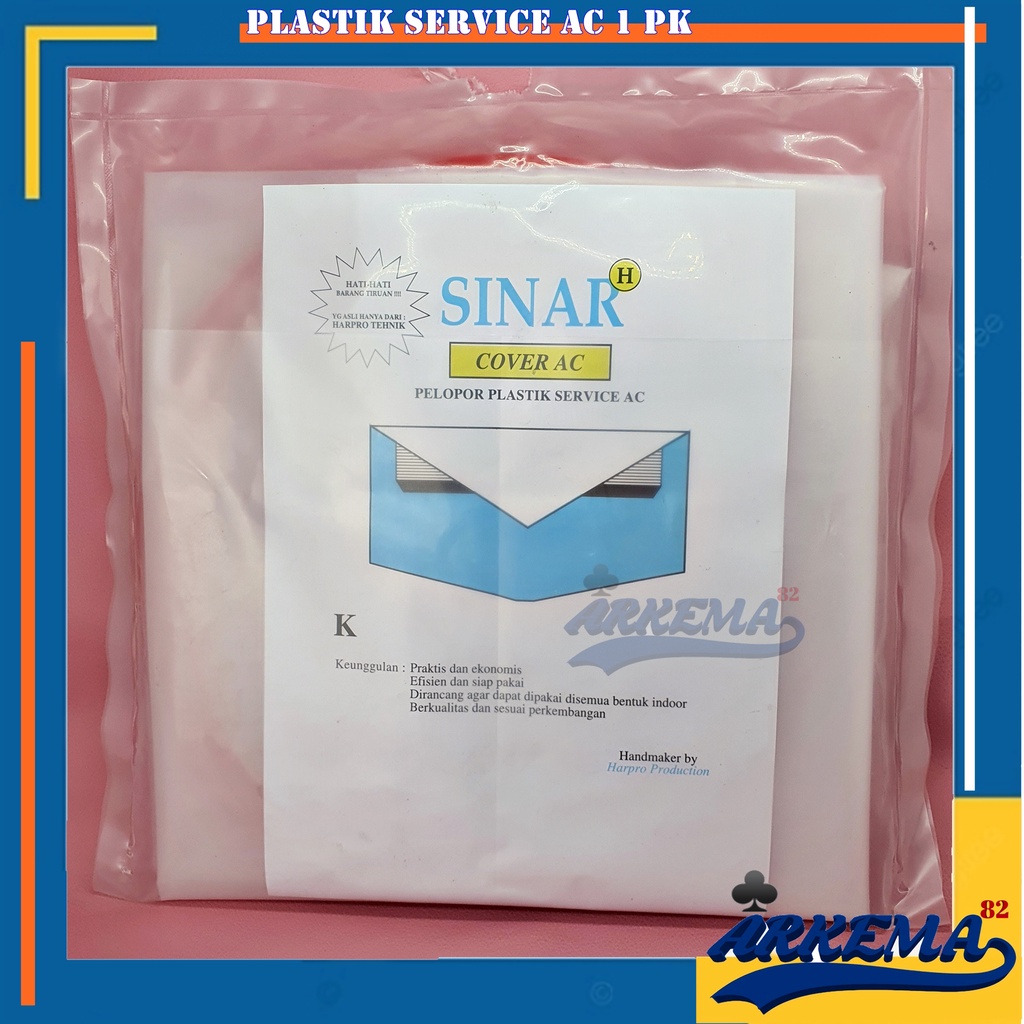 PLASTIK CUCI AC SERVICE 1PK DAN 2PK | COVER AC PLASTIK SERVICE PLASTIK SUPER TEBAL