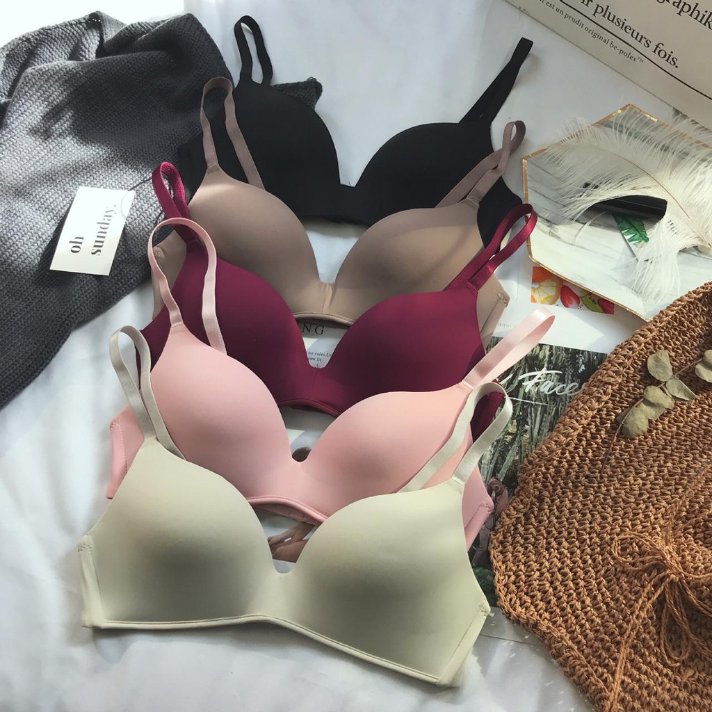 Blackpink Bra Sport Wanita BH Push Up Bra Tanpa Kawat Underwear Seamless 9003