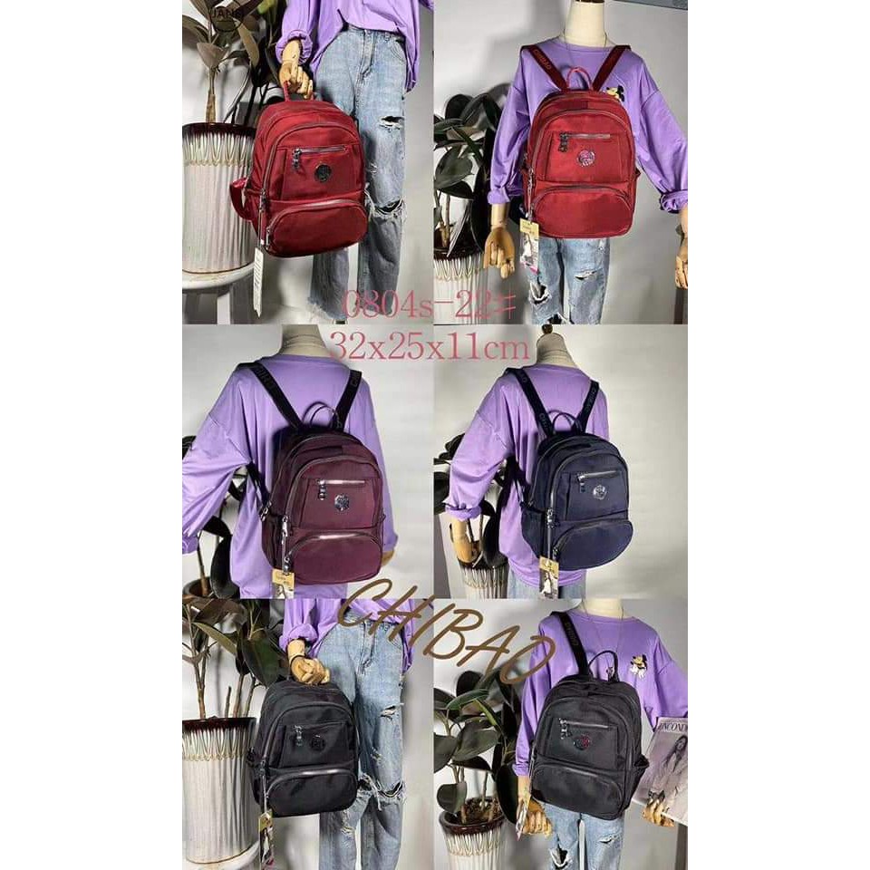 TAS RANSEL WANITA CHIBAO 0804s-22 size 25x32 cm BAHAN KANVAS. CHIBAO RANSEL MODEL TERBARU BISA COD!!