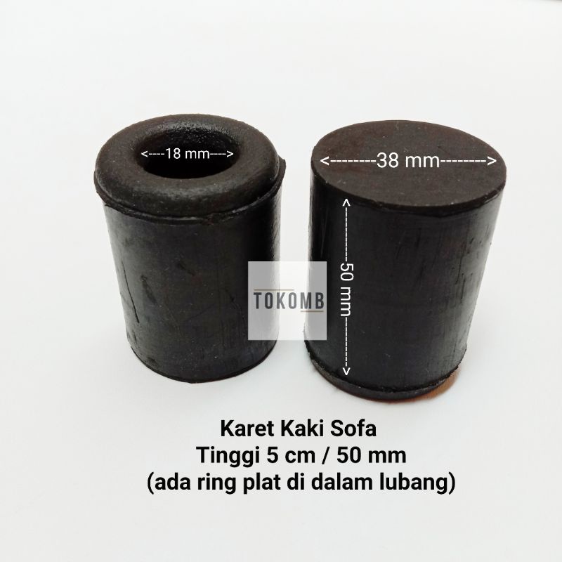 Karet Kaki Sofa Tinggi 5 cm / Karet Kaki Box Speaker Tebal