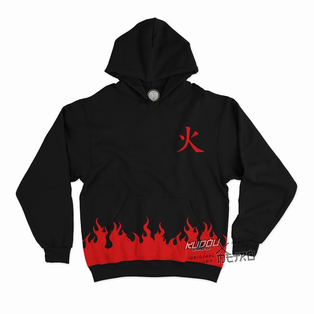 Hoodie Yondaime Flame Fullprint Anime Naruto Manga Premium