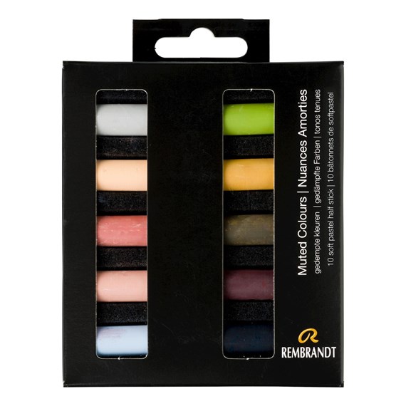 

rembrandt Soft pastel set Muted Colours 10 half pastels