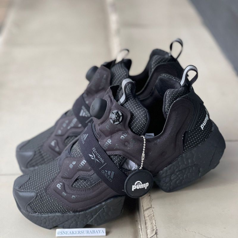 Reebok x Adidas Instapump Fury Boost Triple Black