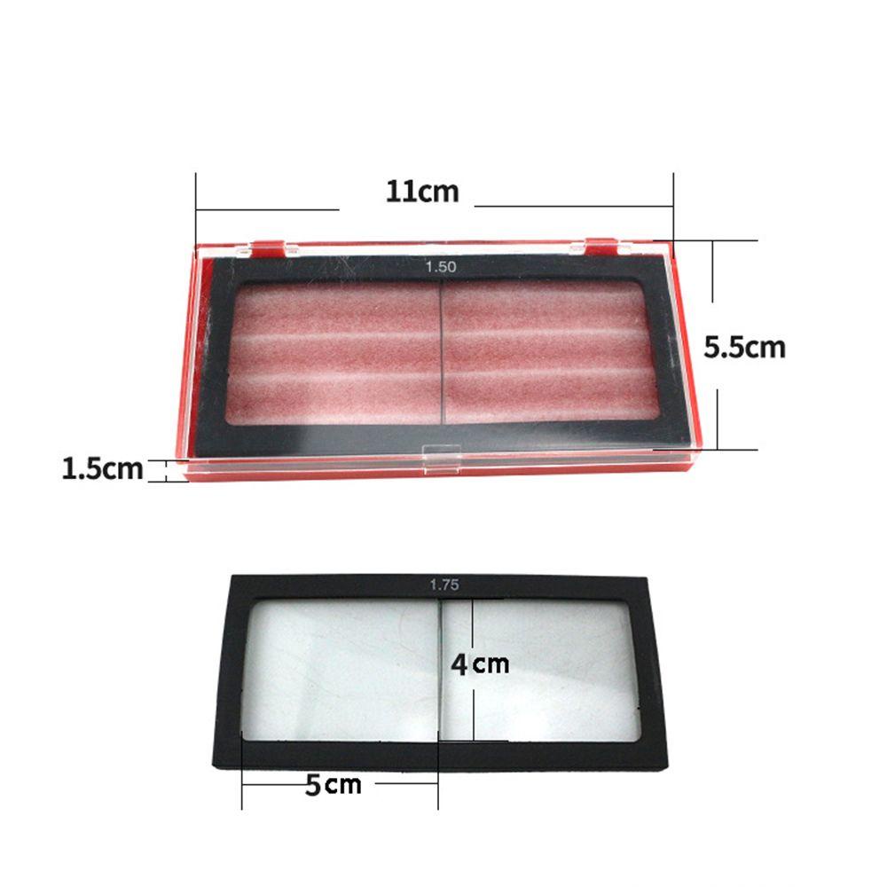 Lanfy Magnifier 10*4 cm Berkualitas Perlindungan UV Perpisahan Kedip Topeng Las Aksesoris Kaca Layar Instrumen Optik