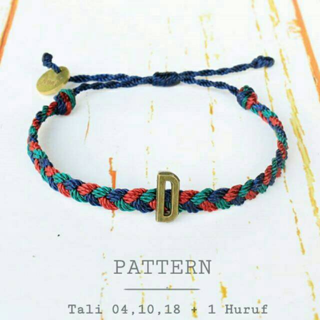 

PATTERN tali 04,10,18 + 1 Huruf Coklat Geser