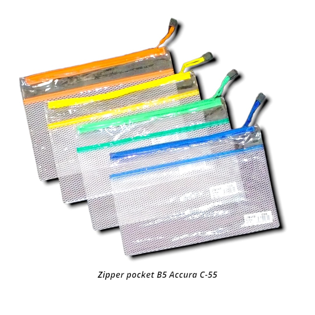 

MAP DOKUMEN ZIP BAG PLASTIK SLETING B5 ZIPPER POCKET SERBAGUNA TEBAL