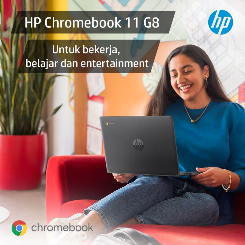 LAPTOP MURAH HP 11 Intel N4020 Ram 4GB 160GB 11.6&quot; Chrome OS RESMI PROMO