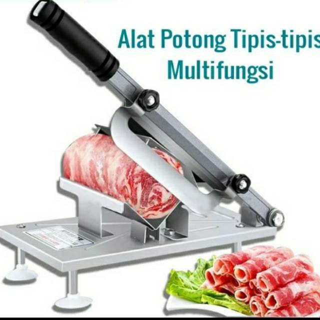 SH8 mesin pengiris daging manual meat slicer potong keripik tempe tipis