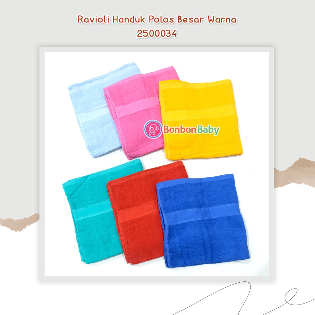 Paling murah !!! Handuk Besar Tebal Murah Warna Polos / Putih