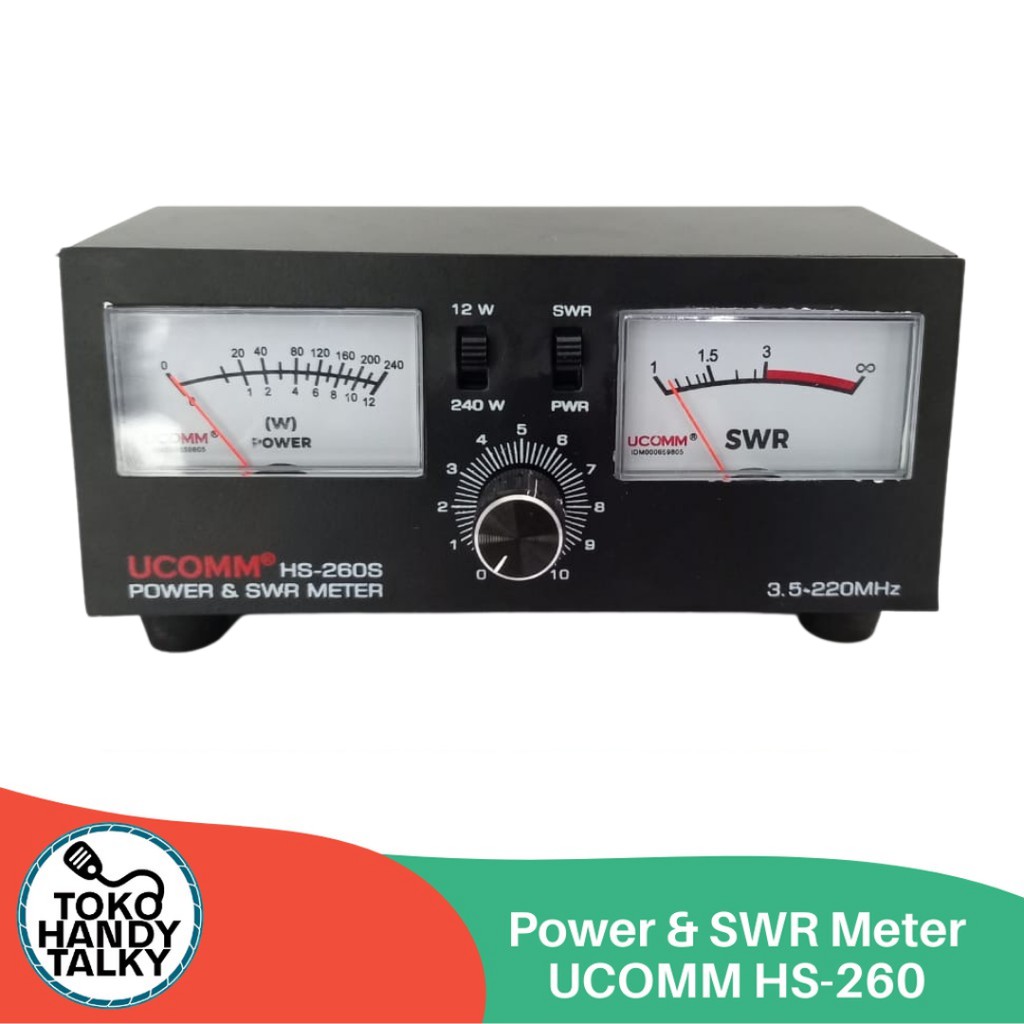 POWER &amp; SWR METER MALDOL HS-260 NEW