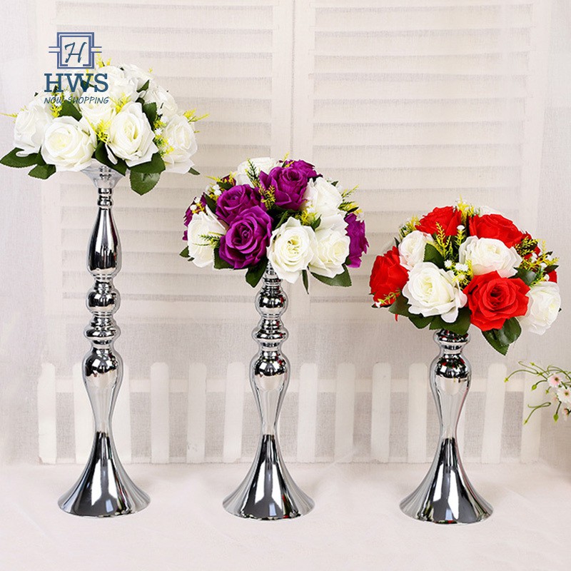 Metal Candle Holder Flower Vase Rack Candle Stick Wedding Party