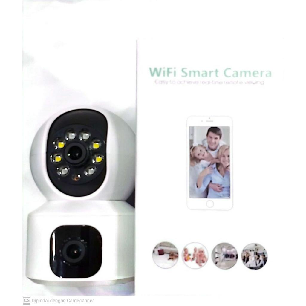 IP Camera PTZ Smart Wifi 2 Lensa Dual Lense 4MP R11 2 Way Audio - Ys Shop