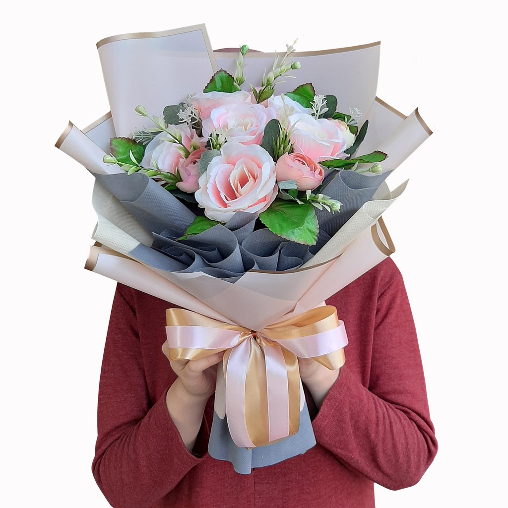Artificial Flower Buket Bunga  Wisuda  Wedding Engagement 