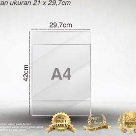 

Terbaik DispLay AKRILIK Papan iklan produk jualan dagang mika bening Holder brosur poster size A5 A4 ACRILIC acrylic TAMPILAN SI SELLER AKRILIK CLEARBENING ~