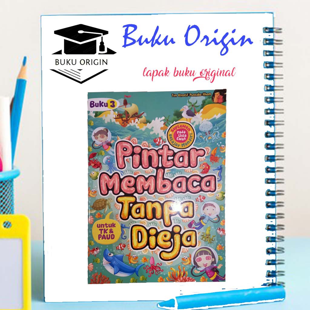 Buku Belajar Membaca TK PAUD - Pintar Membaca Tanpa Dieja Untuk TK & PAUD - Buku Anak Anak