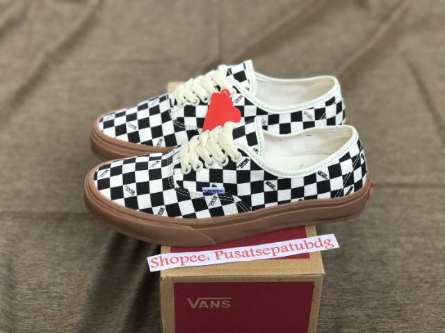 OBRAL VANS PREMIUM AUTHENTIC CHECKERBOARD LIGHT GUM WAFFLE DT MADE IN CHINA