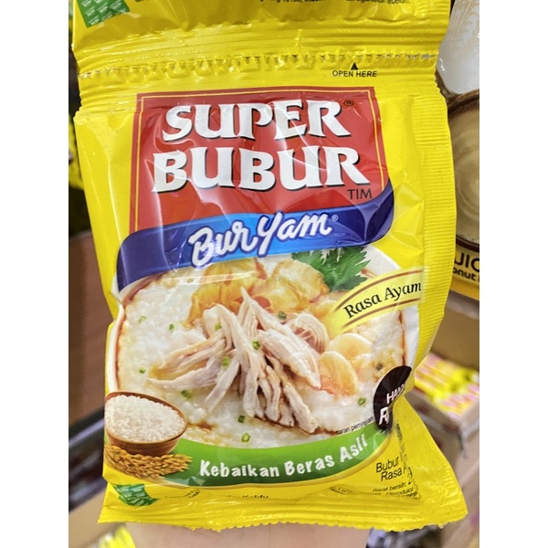 

Super bubur buryam/ bubur instan rasa ayam renceng isi 10 sachet