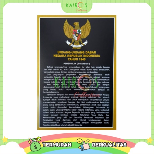 Poster Pendidikan (Medium) Edukasi Anak Belajar Teks Pembukaan Undang-Undang Dasar 1945