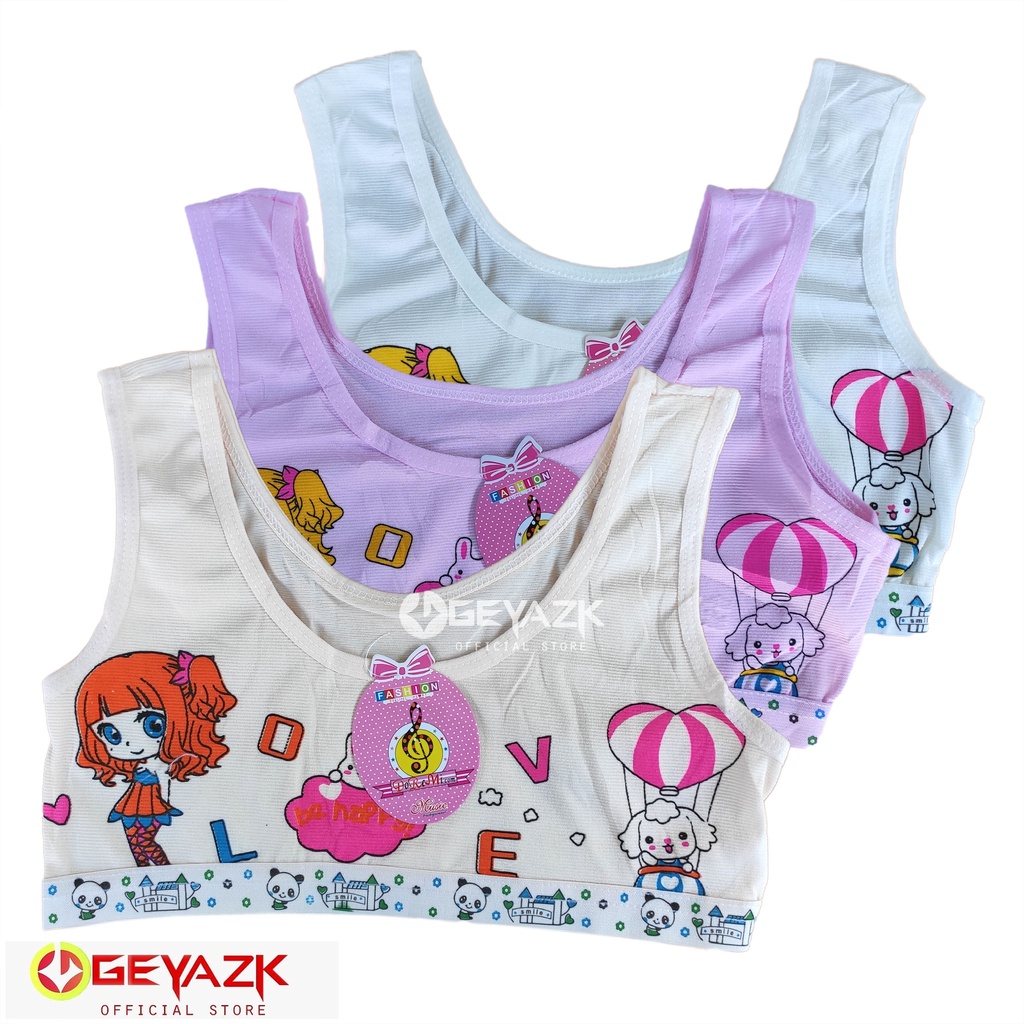 6 Pcs Miniset Anak Remaja Bra Anak Cewek