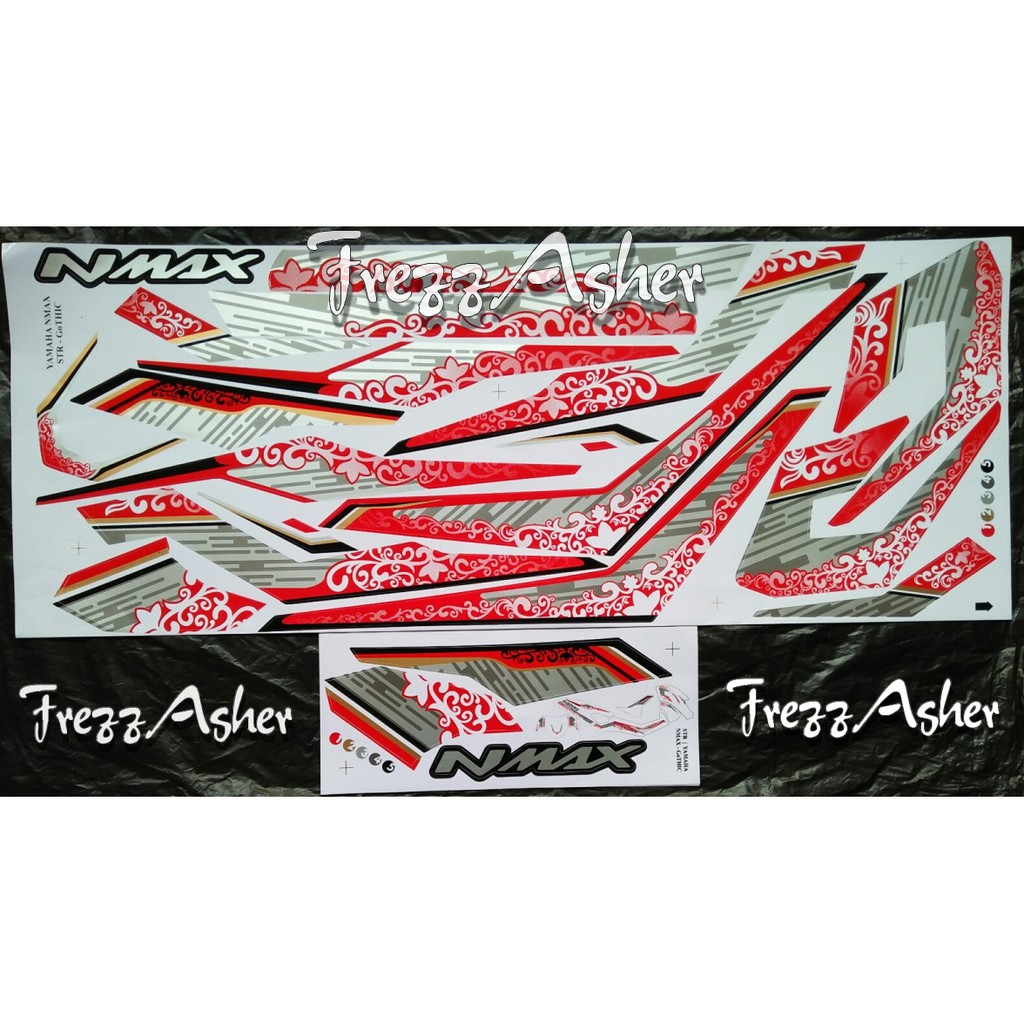 sticker variasi motor nmax decal nmax striping nmax decal custom nmax striping custom nmax