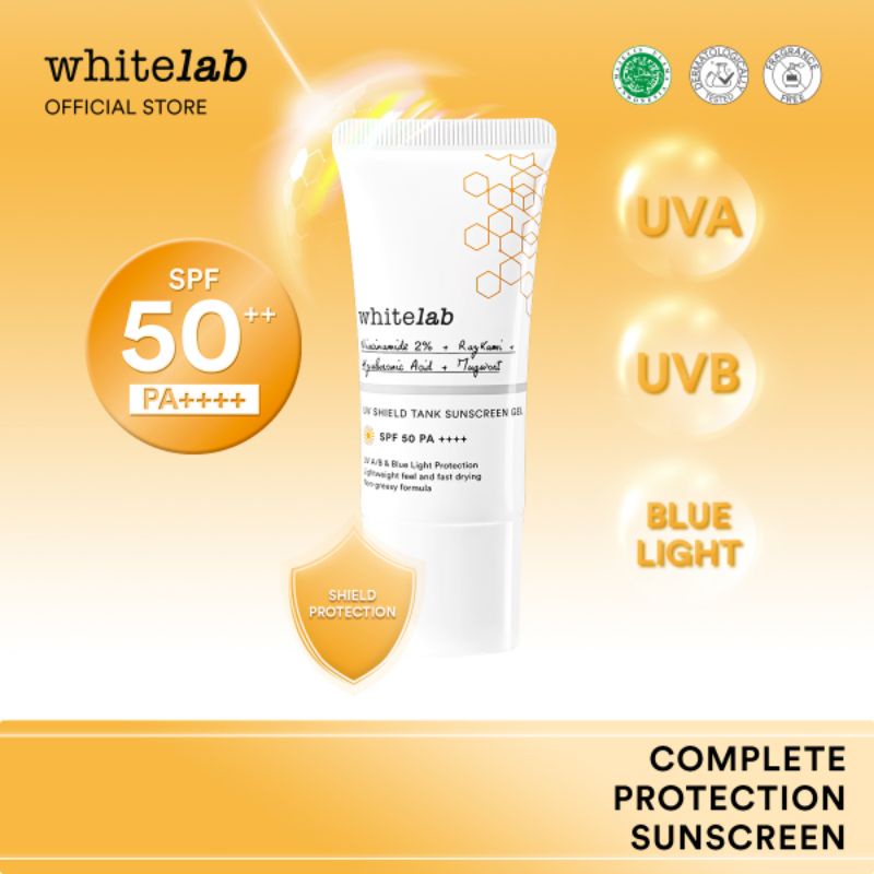 ✨ AKU MURAH ✨ Whitelab UV Shield Tank Sunscreen Gel SPF 50++ PA++++ BPOM