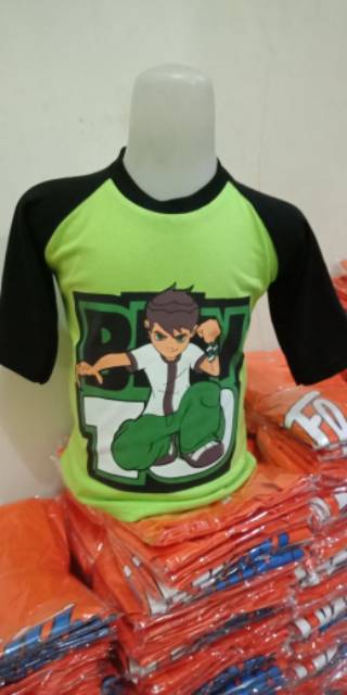 Kaos anak kartun lengan 3/4-3