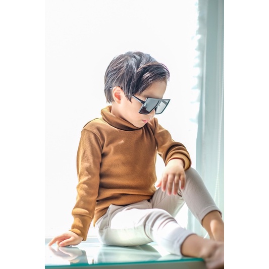 Turtle neck anak laki laki fashion anak laki laki kaos anak bahan rib hyun long sleeve rainkidswear-4