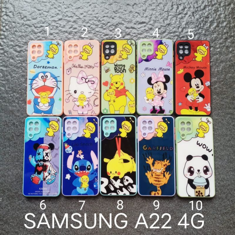 Case gambar Samsung A22 4G motif cewek ( 4 motif ) soft softcase softshell silikon cover casing kesing housing