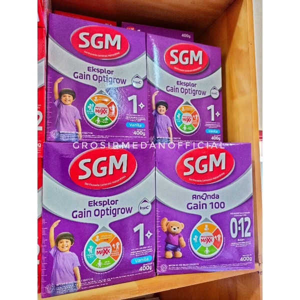 SGM GAIN OPTIGROW - SGM ANANDA GAIN 100 - SGM EKSPLOR GAIN - SUSU FORMULA BAYI DAN ANAK