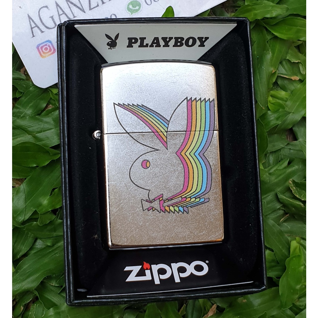 Original Zippo 49343 Playboy Rainbow Bunny