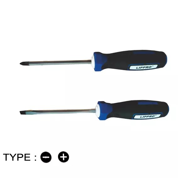 Go Thru Screwdriver / Obeng Tembus 4"X6mm / Obeng Gagang Karet