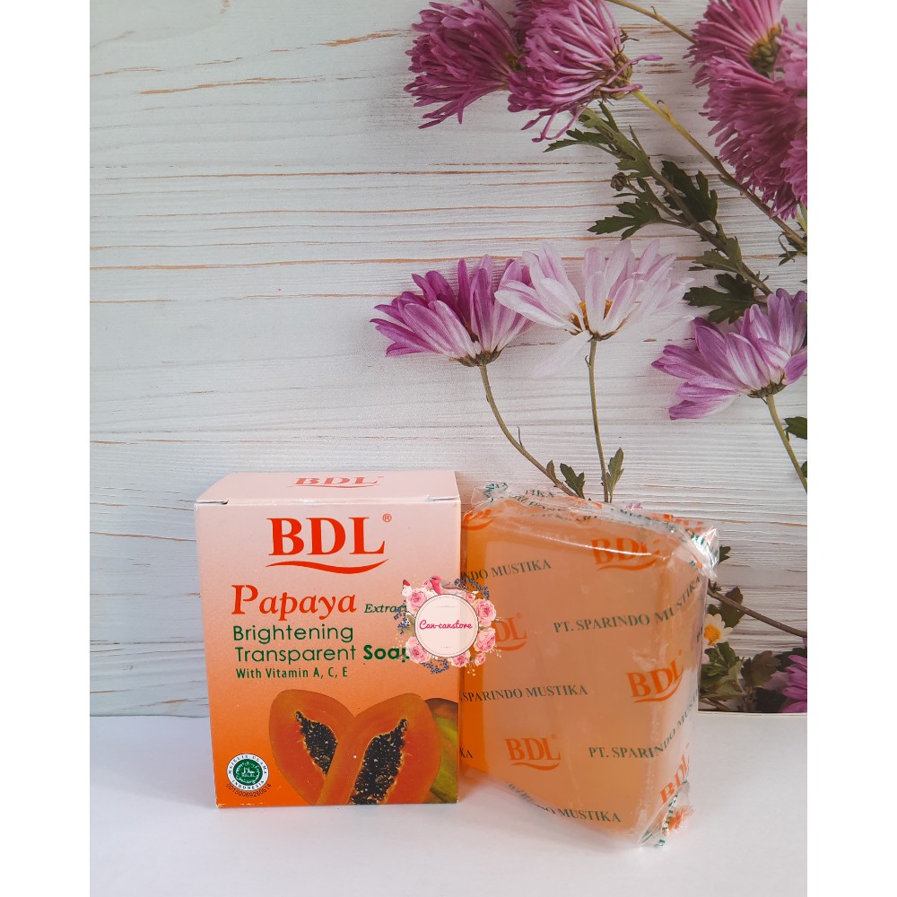 BDL SABUN PEPAYA TRANSPARANT /BRIGHTENING TRANSPARENT SOAP PAPAYA 90 GR