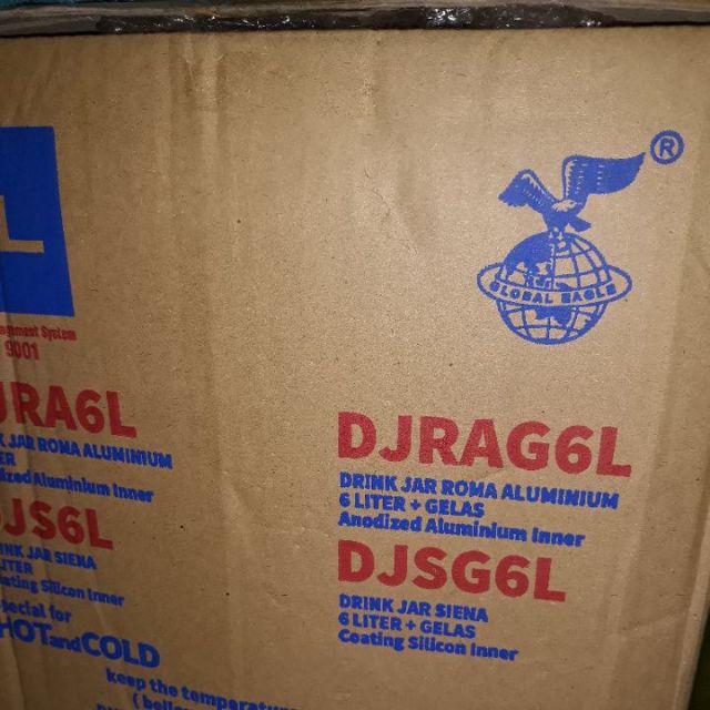Drink Jar Roma Global Eagle / Tempat Air Minum / Termos Air Panas Dingin 6 Liter Aluminium