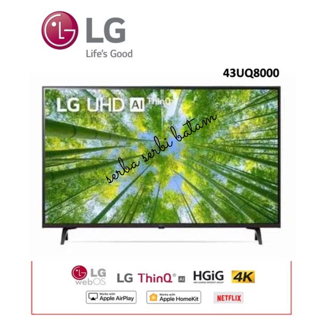 LG 43UQ8000PSC Smart tv LG 43" 4K UHD 43UQ8000 43UQ80 UQ8000 TV 43 BATAM