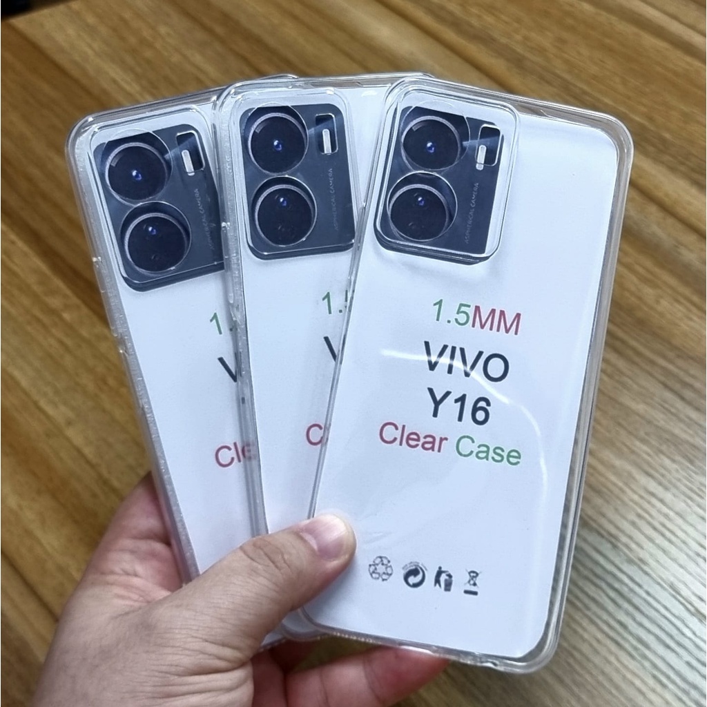 VIVO Y16 V25E V25 V25 PRO Y33S Y21A Y21T Y21 2021 Y21S VIVO X50 X50 PRO CASE SOFTCASE HD TPU BENING TRANSPARANT CLEAR SILIKON LENTUR BENING CASING COVER PELINDUNG KAMERA