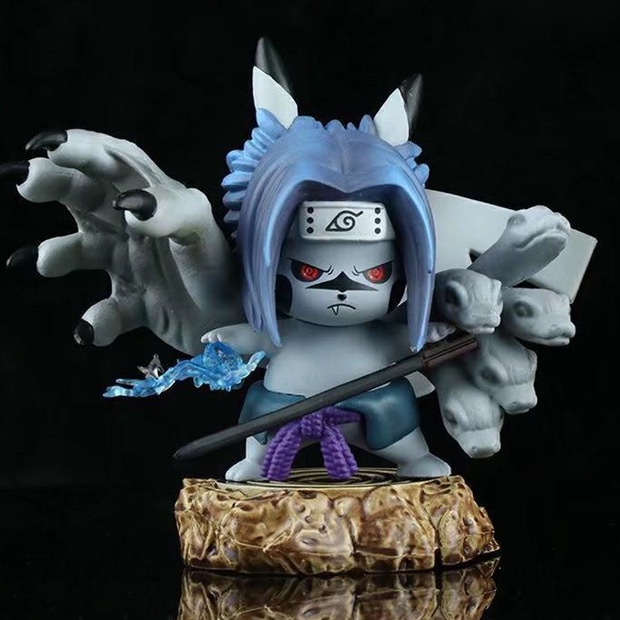 Pokemon Anime Pikachu Cosplay Uchiha Sasuke Actions Figure Version Doll Statues