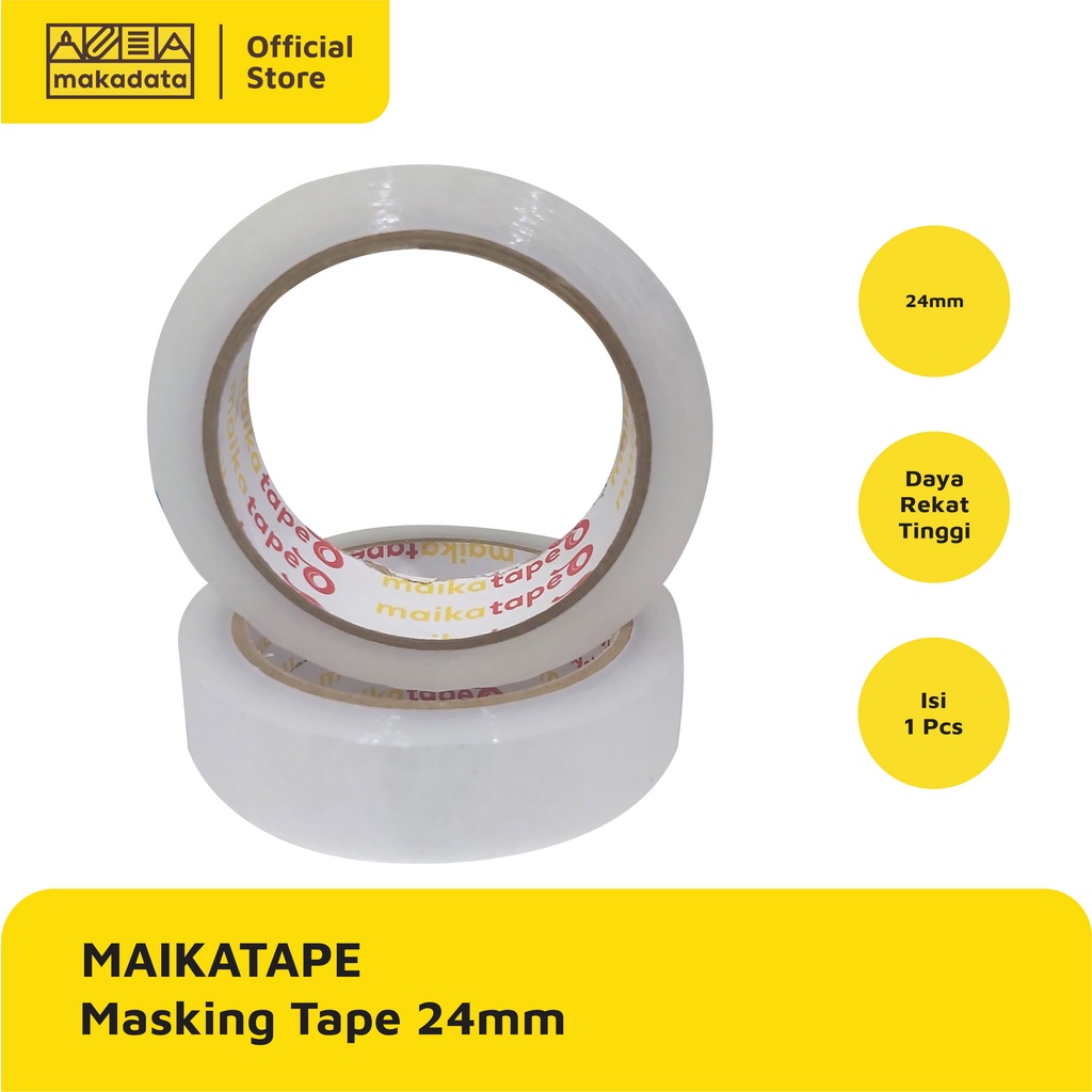 

ISOLASI / CELLO TAPE / STATIONERY TAPE MAIKATAPE 24MM (1PCS) MURAH
